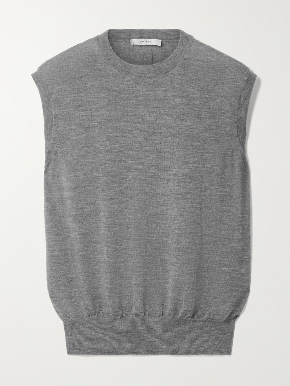 The Row Balham Crewneck Sleeveless Sweater Vest Gray size S
